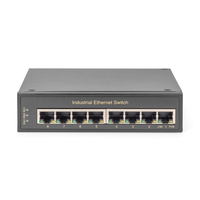Digitus Conmutador de red Gigabit Ethernet de 8 Puertos - detalle de conexiones