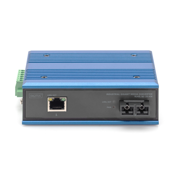 Digitus Industrial Gigabit Media Converter RJ45, SC 20 km instalación
