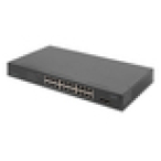 Digitus Conmutador de red Gigabit de 24 puertos, 19 pulgadas, 2 puertos Uplink, SFP