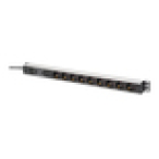 Digitus DN-95438 unidad de distribución de energía (PDU) 9 salidas AC 1U Negro, Plata