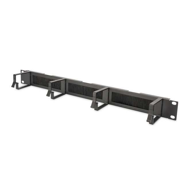 Digitus Panel de gestión de cables con escobillas para armarios de 483 mm (19″), 1U