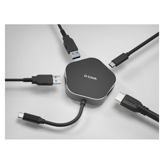 D-Link DUB-M420 base para portátil y replicador de puertos