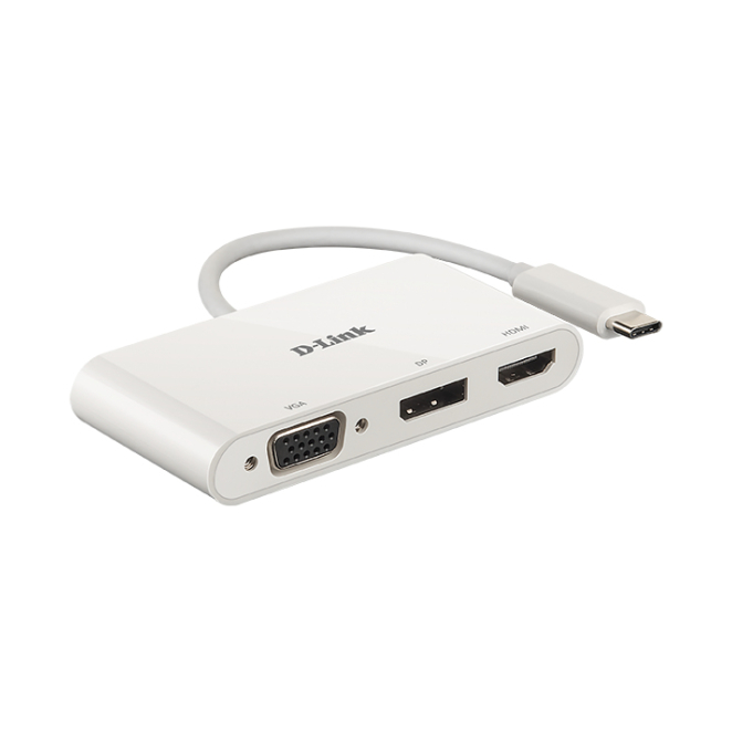 D-Link DUB-V310 base para portátil y replicador de puertos Alámbrico USB 3.2 Gen 1 (3.1 Gen 1) Type-C Blanco