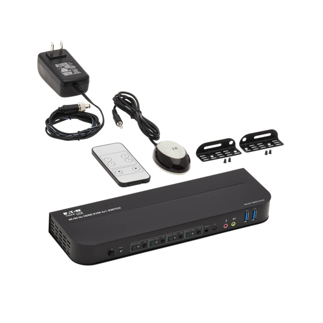 Tripp Lite B005-HUA4 KVM conectado a múltiples dispositivos