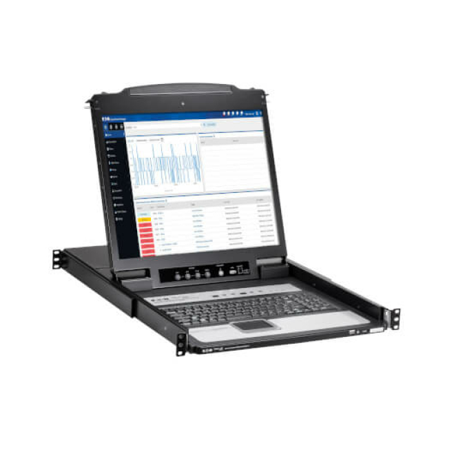 Eaton B020-U16-19-IPF interruptor KVM Montaje en rack Negro