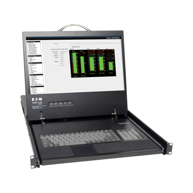 Tripp Lite B070-008-19 KVM de Consola Cat5 Netcommander de 8 Puertos para Instalar en Rack con LCD de 19, control de servidores
