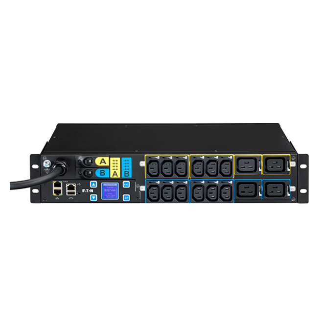 Eaton EMAH06 unidad de distribución de energía (PDU) 16 salidas AC 2U Negro