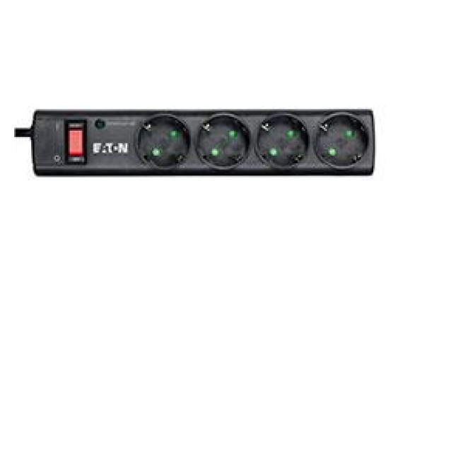 Eaton PS4D limitador de tensión Negro, Blanco 4 salidas AC 220 - 250 V 1 m