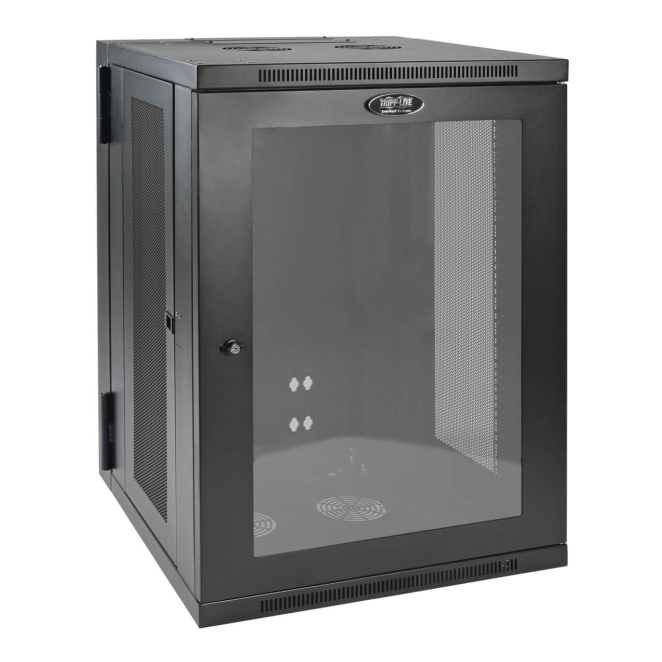 Tripp Lite SRW18USG Gabinete Smartrack 18U de Bajo Perfil Y Profundidad de Interruptor para Instalación en Pared, con Ventana de Acrílico Transparente Y Parte Posterior con Bisagras