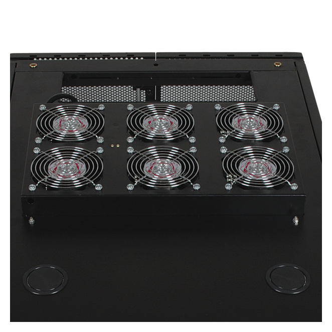 Tripp Lite Panel de Ventilador Instalado en Techo, 208-240V (6 ventiladores de alto rendimiento; 420 CFM; Entrada C14; instalación sin herramientas.)