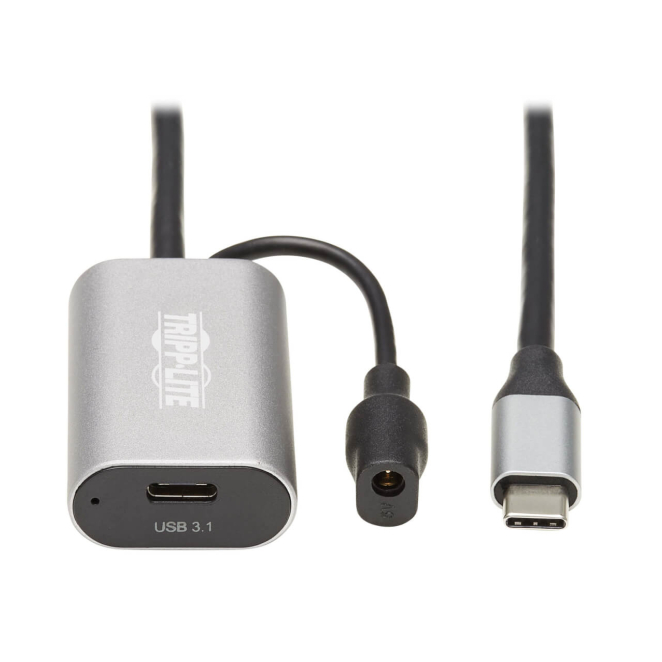 Tripp Lite U330-05M-C2C Cable de Extensión Activa USB-C - USB-C a USB-C (M/H), USB 3.1 Gen 1, Solo Datos, 5 m [16 pies]
