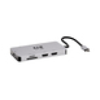 Tripp Lite U442-DOCK8G-GG base para portátil y replicador de puertos Alámbrico USB 3.2 Gen 1 (3.1 Gen 1) Type-C Negro, Gris