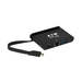 Tripp Lite U444-T6N-H4GUBC Adaptador Multipuerto USB-C, 4K HDMI, Puerto USB-A, GbE, Cable con Guardado Automático y PD 3.0 de 100W, Negro