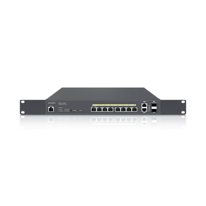 EnGenius ECS1112FP switch Gestionado L2+ Gigabit Ethernet (10/100/1000) Energía sobre Ethernet (PoE) Negro