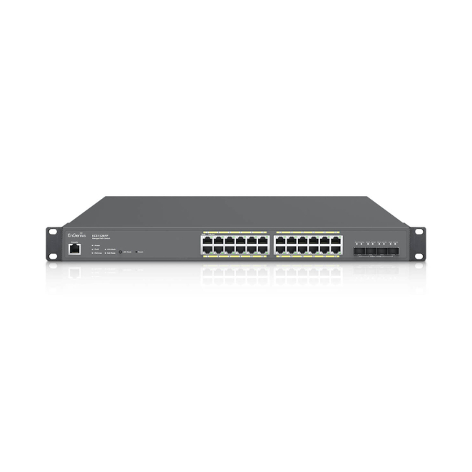 EnGenius ECS1528FP switch Gestionado L2 Gigabit Ethernet (10/100/1000) Energía sobre Ethernet (PoE) 1U Negro