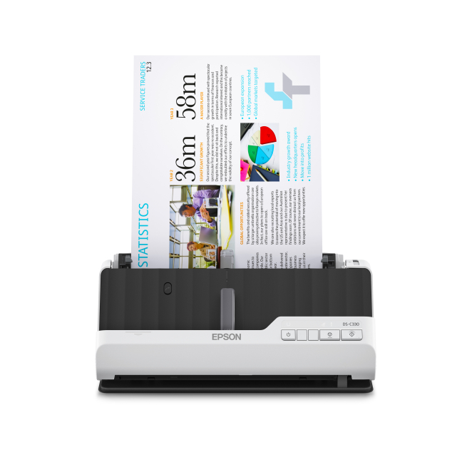 Epson DS-C330 ADF + escáner alimentado por hojas 600 x 600 DPI A4 Negro, Blanco