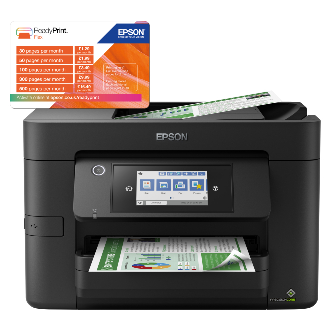 USB y conexiones en la Epson WorkForce Pro WF-4820DWF