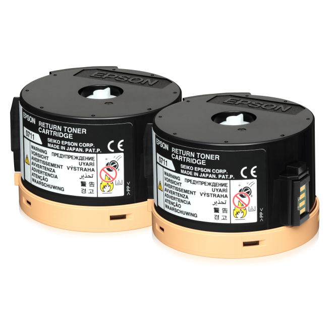 Epson Doble cartucho de tóner retornable negro 2 x 2.5k