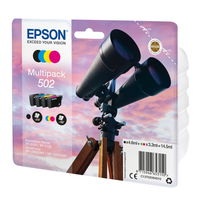 Epson multipack 4-colours 502 Ink, paquete