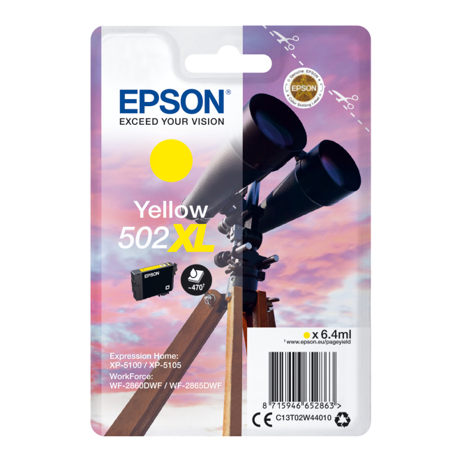 Epson Singlepack Yellow 502XL Ink