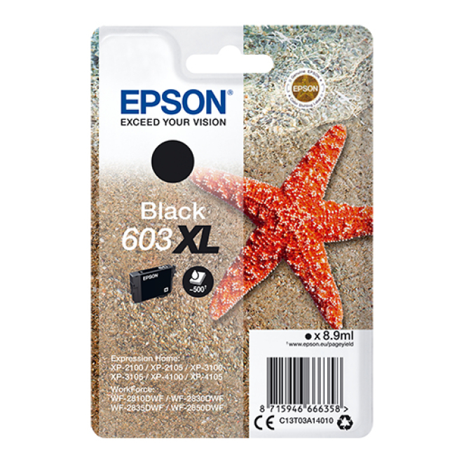 Epson Singlepack Black 603XL Ink