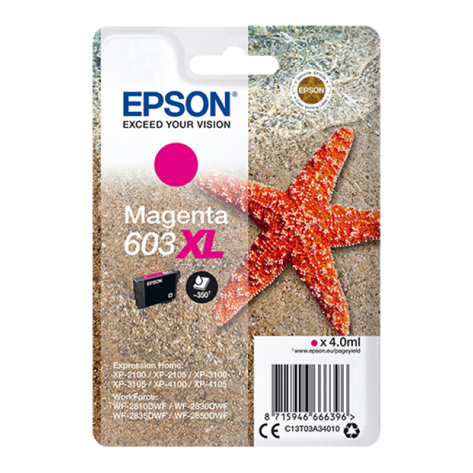 Epson Singlepack Magenta 603XL Ink