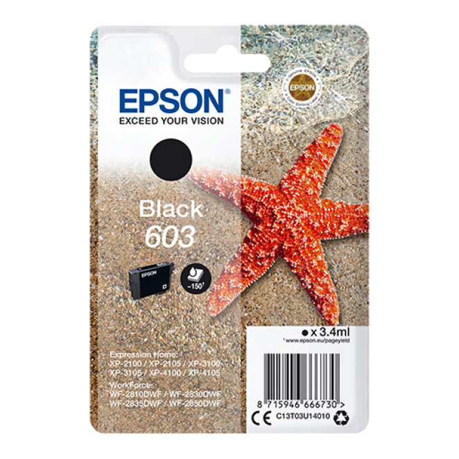 Epson Singlepack Black 603 Ink