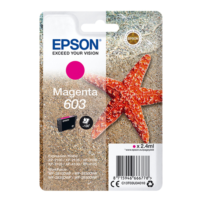 Epson Singlepack Magenta 603 Ink
