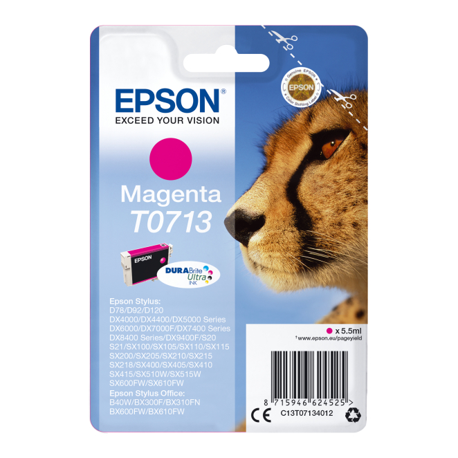 Epson Cartucho T0713 magenta (etiqueta RF)