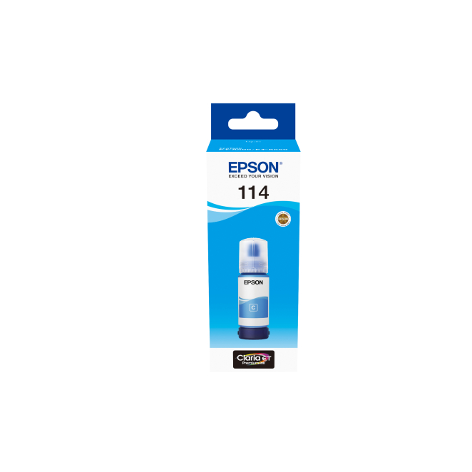 Epson 114 EcoTank Cyan ink bottle