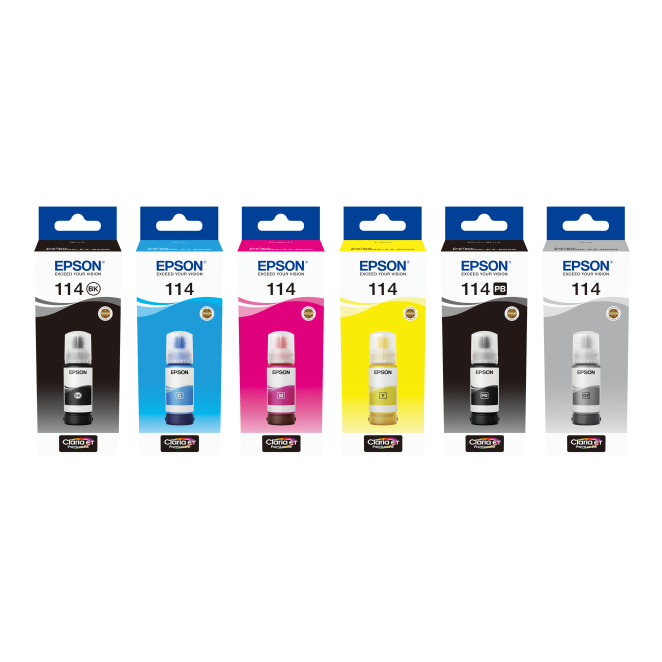 Epson 114 EcoTank Grey ink bottle - Durabilidad y Calidad