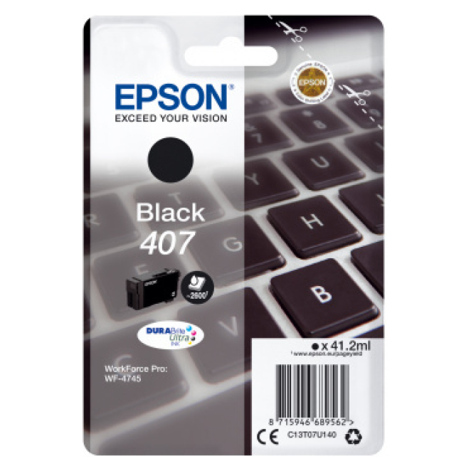 Epson WF-4745 cartucho de tinta 1 pieza(s) Original Alto rendimiento (XL) Negro