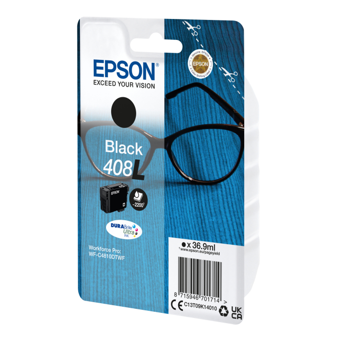 Epson Singlepack Black 408L DURABrite Ultra Ink