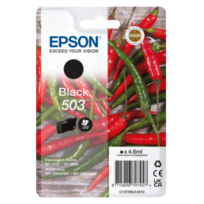 Epson 503 cartucho de tinta 1 pieza(s) Original Rendimiento estándar Negro