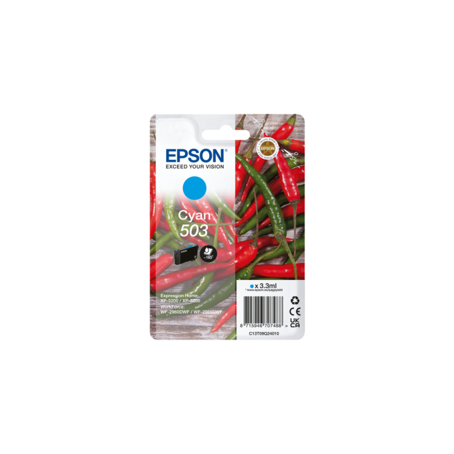 Epson 503 cartucho de tinta 1 pieza(s) Original Rendimiento estándar Azul