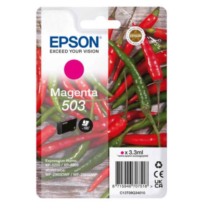 Epson 503 cartucho de tinta 1 pieza(s) Original Rendimiento estándar Magenta