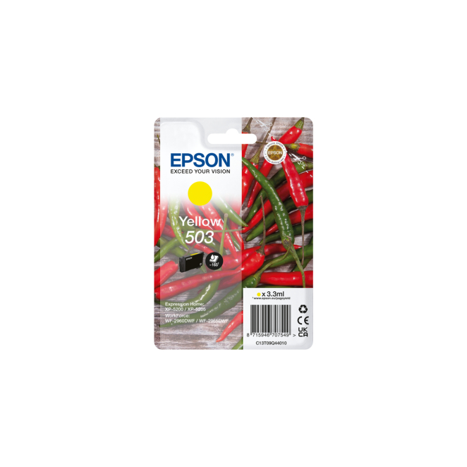 Epson 503 cartucho de tinta 1 pieza(s) Original Rendimiento estándar Amarillo