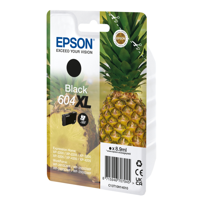 Epson 604XL cartucho de tinta 1 pieza(s) Original Alto rendimiento (XL) Negro