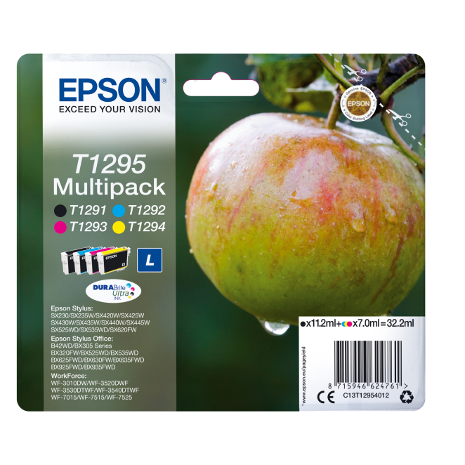 Epson Apple Multipack T1295 4 colores (etiqueta RF)