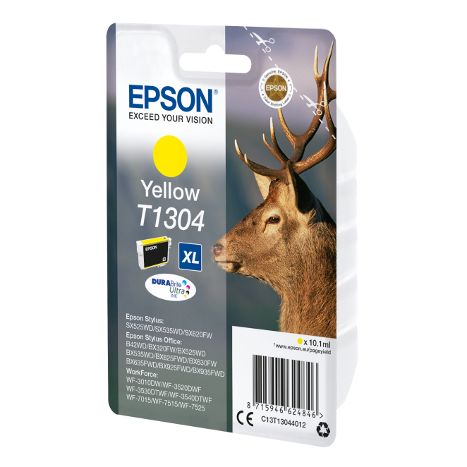 Cartucho de tinta Epson Stag T1304 amarillo