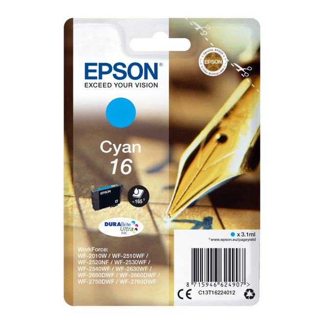 Epson Pen and crossword Cartucho 16 cian