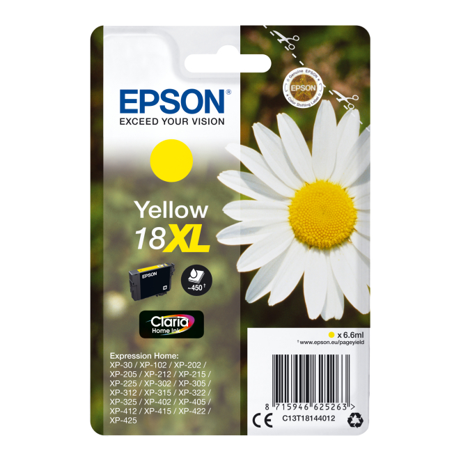 Epson Daisy Cartucho 18XL amarillo