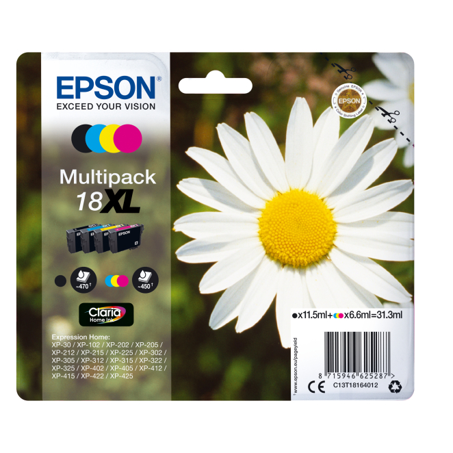 Epson Daisy Multipack 18XL 4 colores (etiqueta RF)