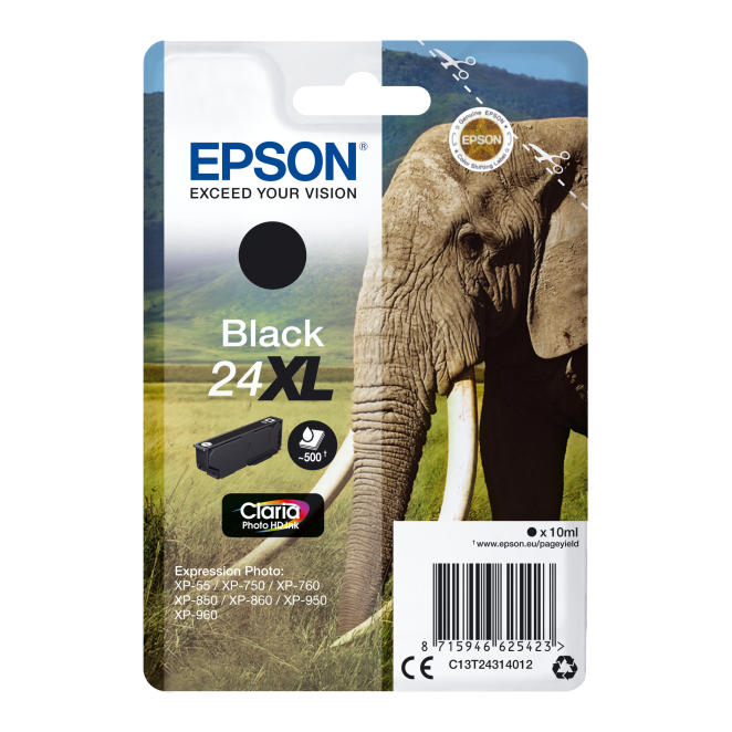 Epson Elephant Cartucho 24XL negro