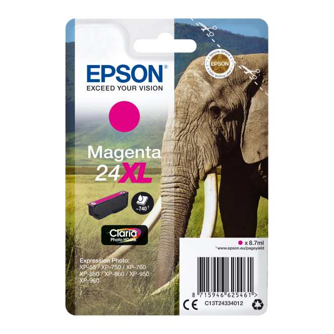 Epson Elephant Cartucho 24XL magenta