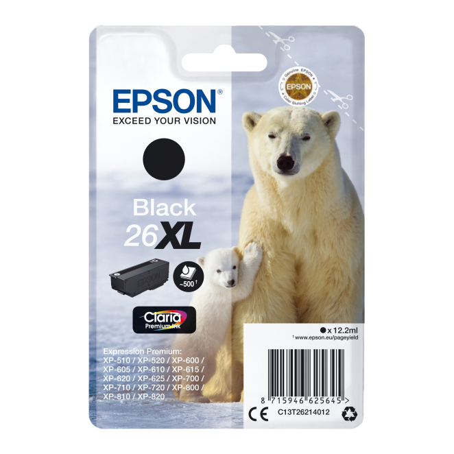 Epson Cartucho 26XL negro