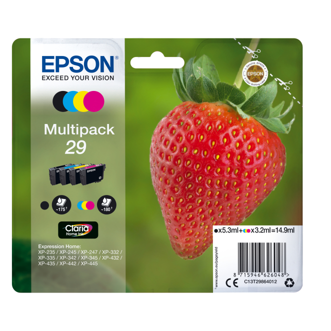 Epson Strawberry Multipack 4-colours 29 Claria Home Ink