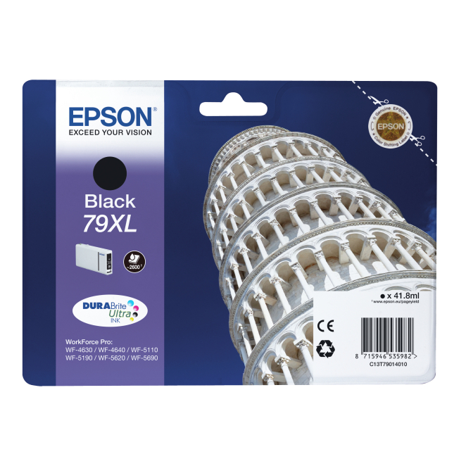 Epson Tower of Pisa Cartucho 79XL negro