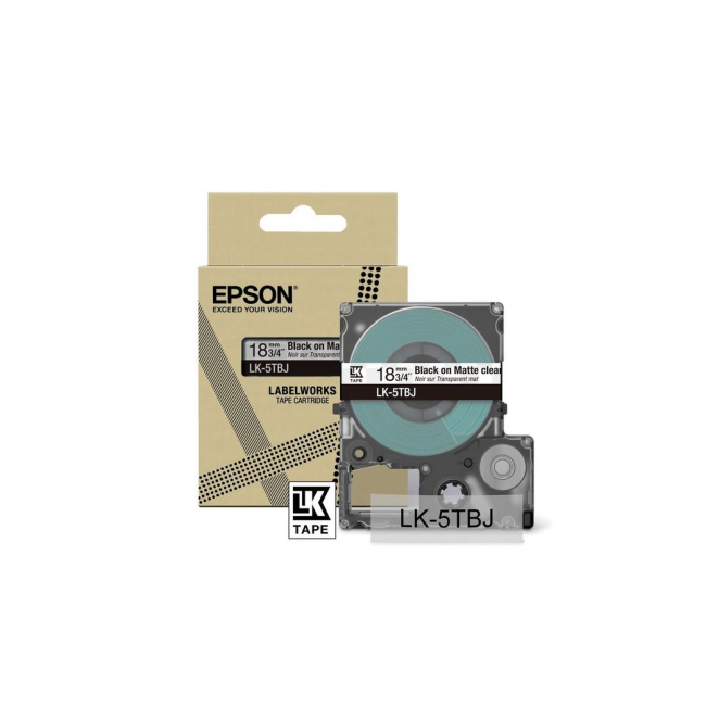 Epson LK-5TBJ Negro, Transparente