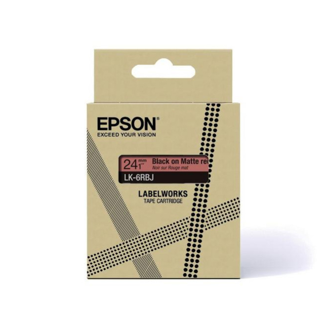 Epson C53S672072 etiqueta de impresora Negro, Rojo